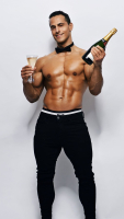 Bassim-topless-waiter-sydney-hunky