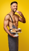 Luke-Grech-Shirtless-Doughnut-1