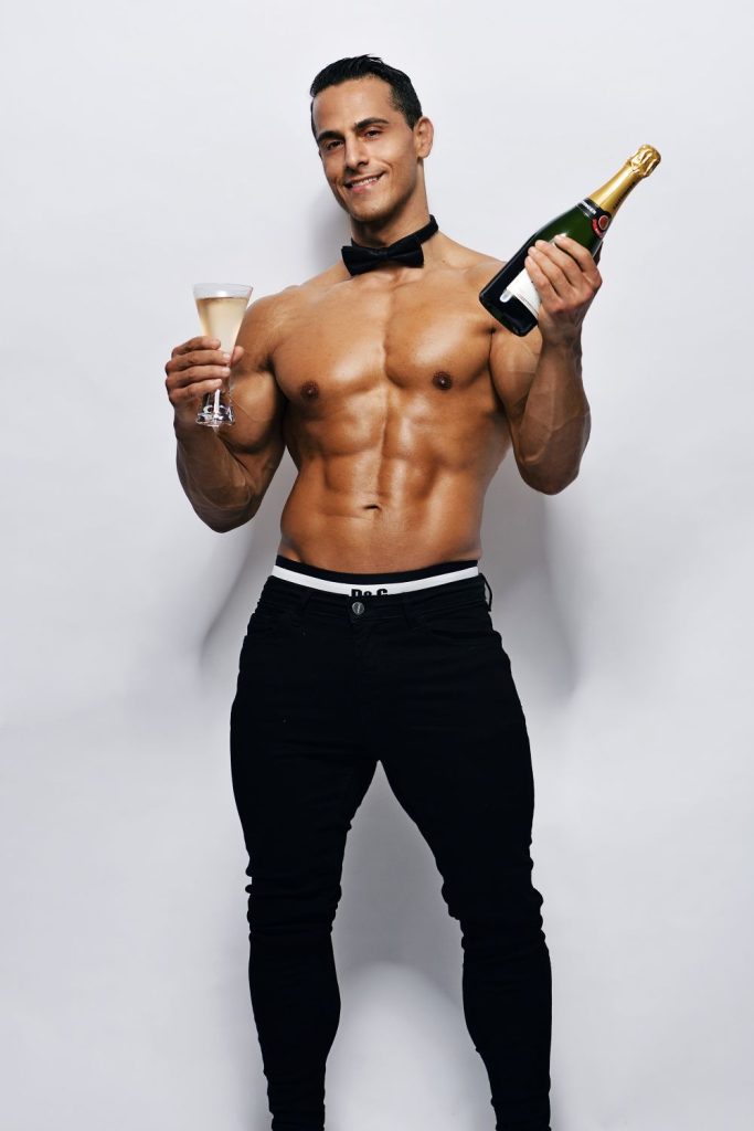 bassim topless waiter sydney champagne